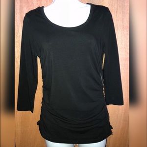 Michael Kors - long sleeve side zip blouse